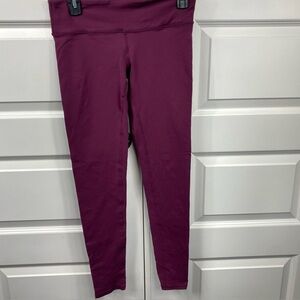 Alo Yoga Womens Airbrush Leggings Deep Plum Purple Small/medium Tag Missing
